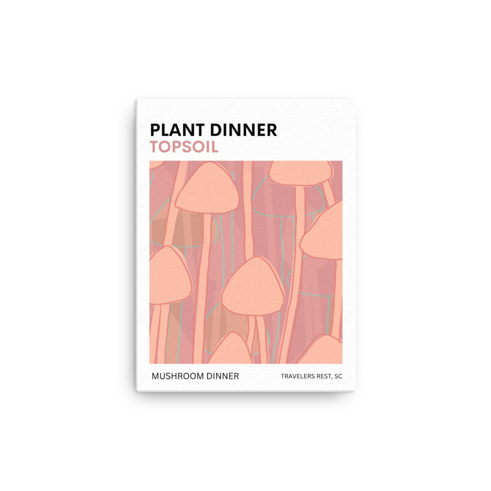 Mushroom dinner Thin canvas