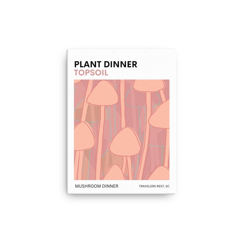 Mushroom dinner Thin canvas
