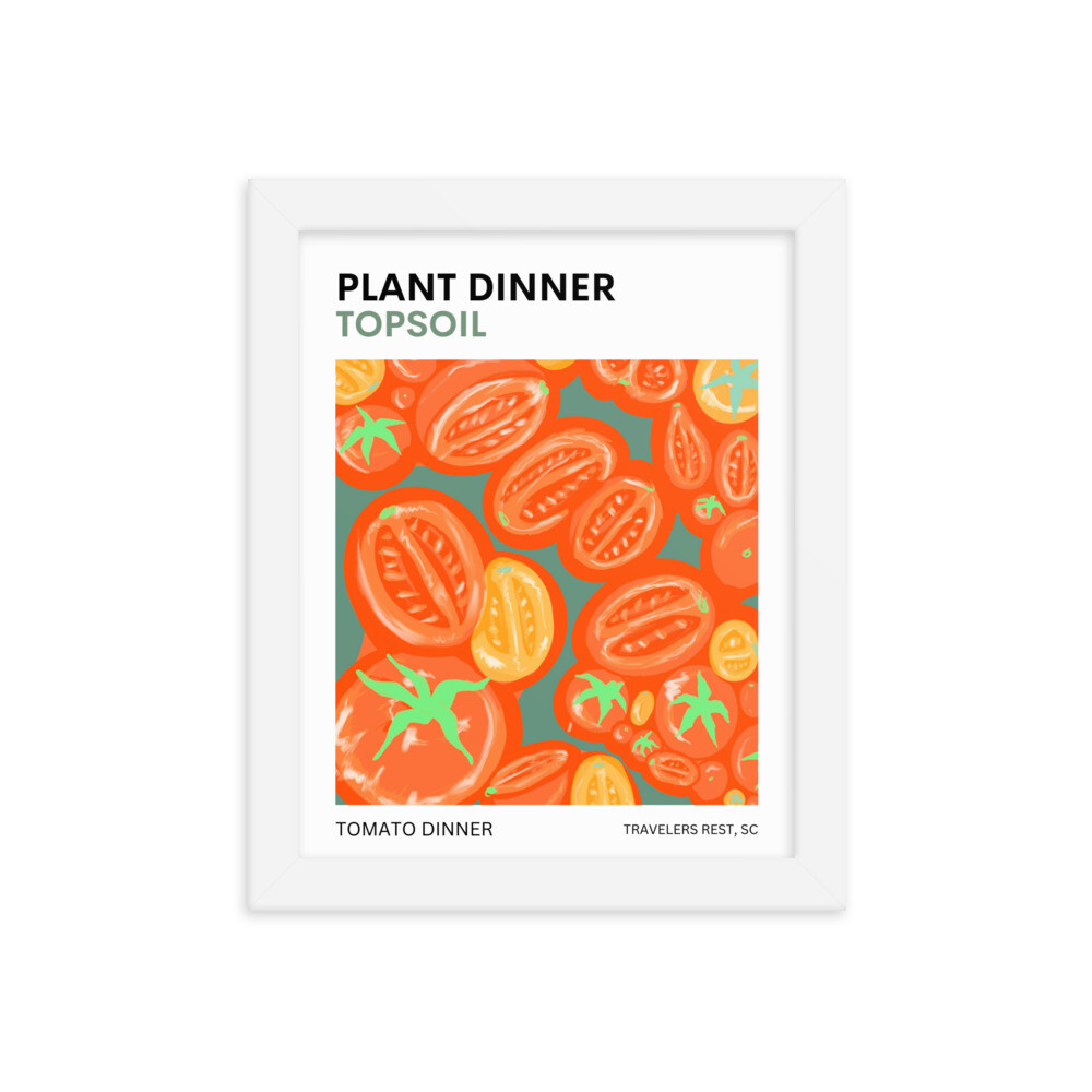 Tomato Framed poster