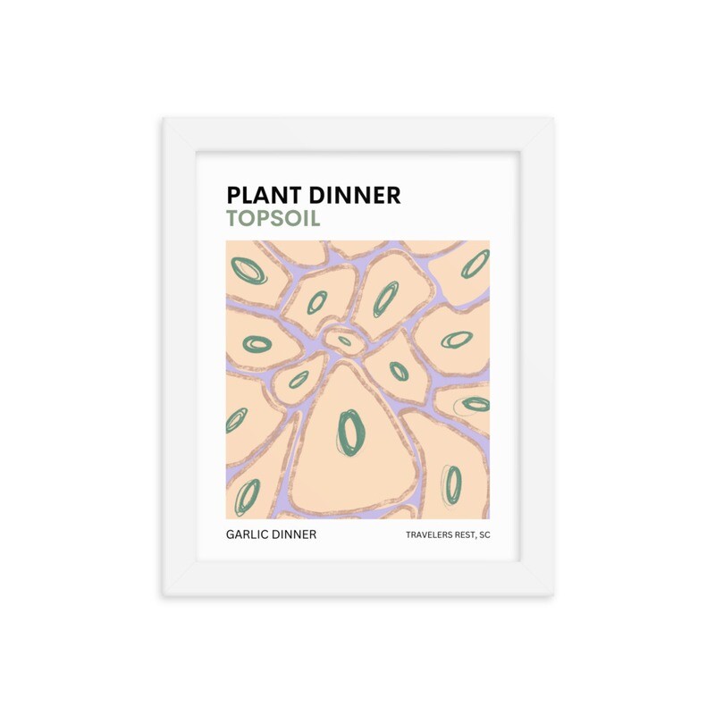 Garlic Framed poster
