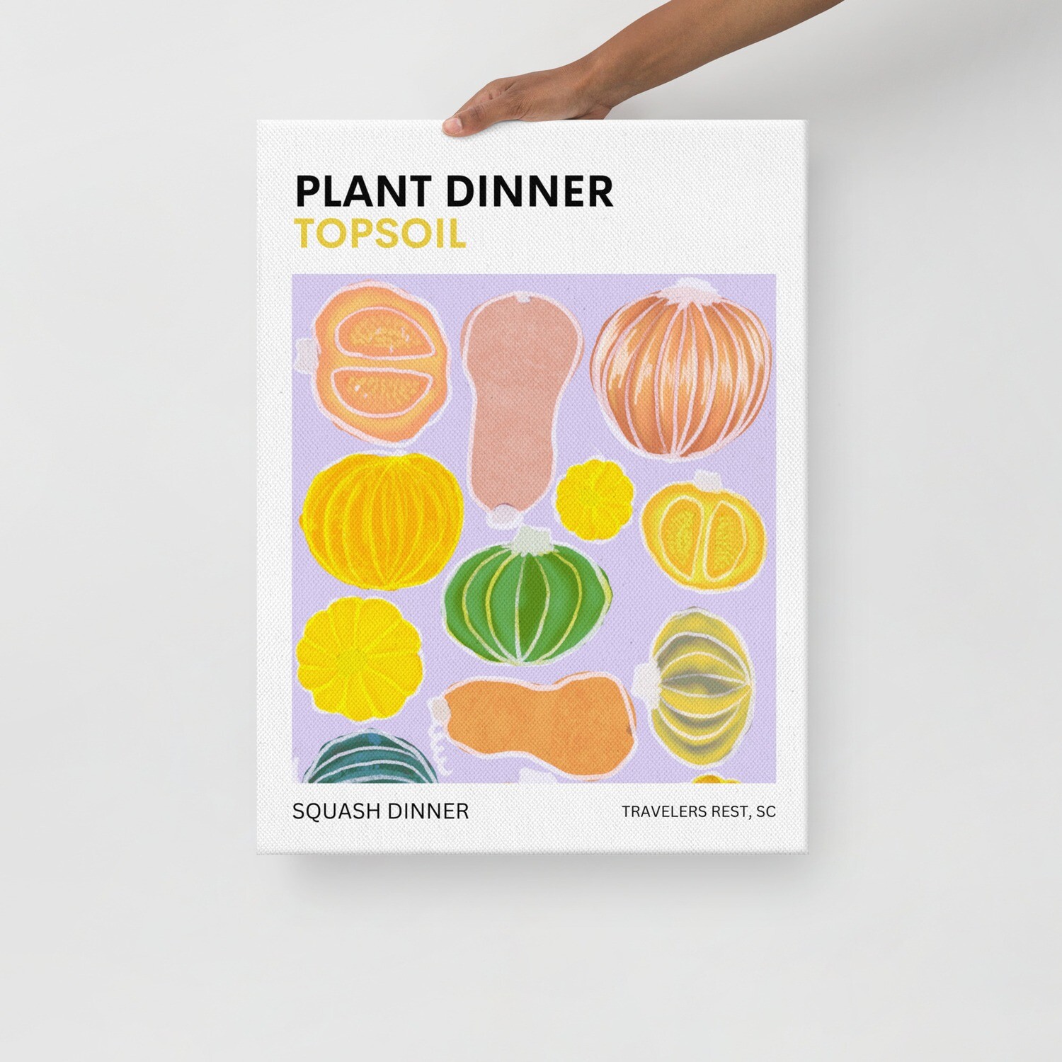 Squash dinner Thin canvas