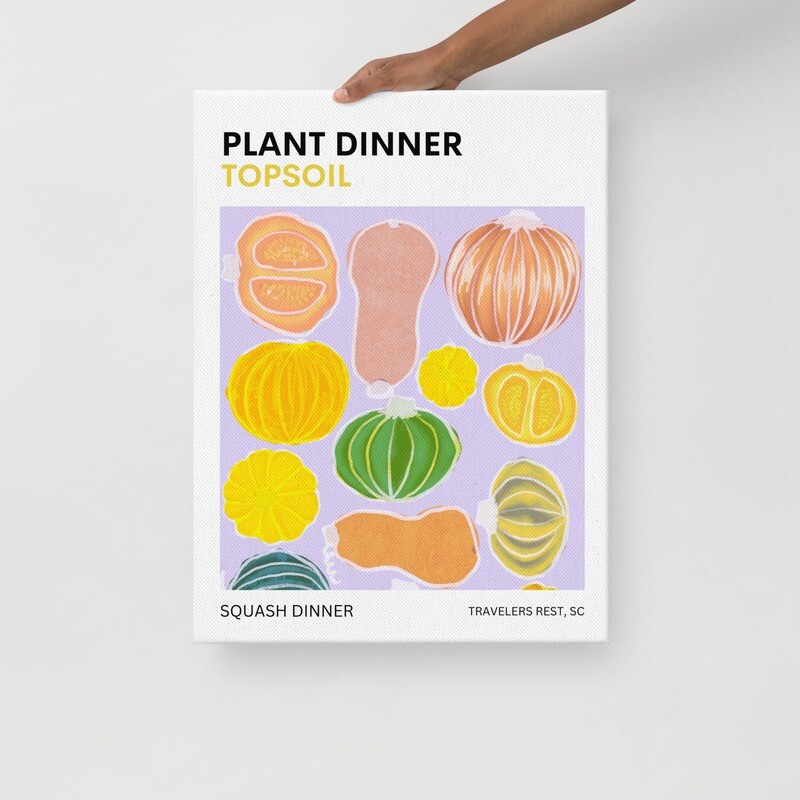 Squash dinner Thin canvas