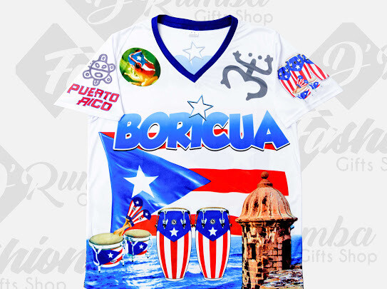 Camisa Boricua Tshirt Adulto (Cuello V)