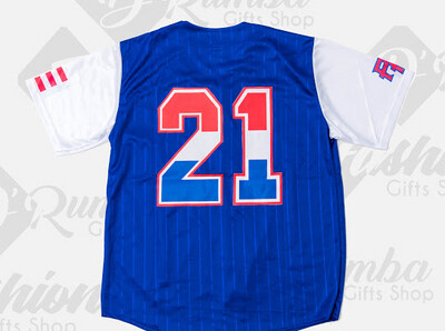 Camisa Jersey de Puerto Rico Baseball (Niño Azul)