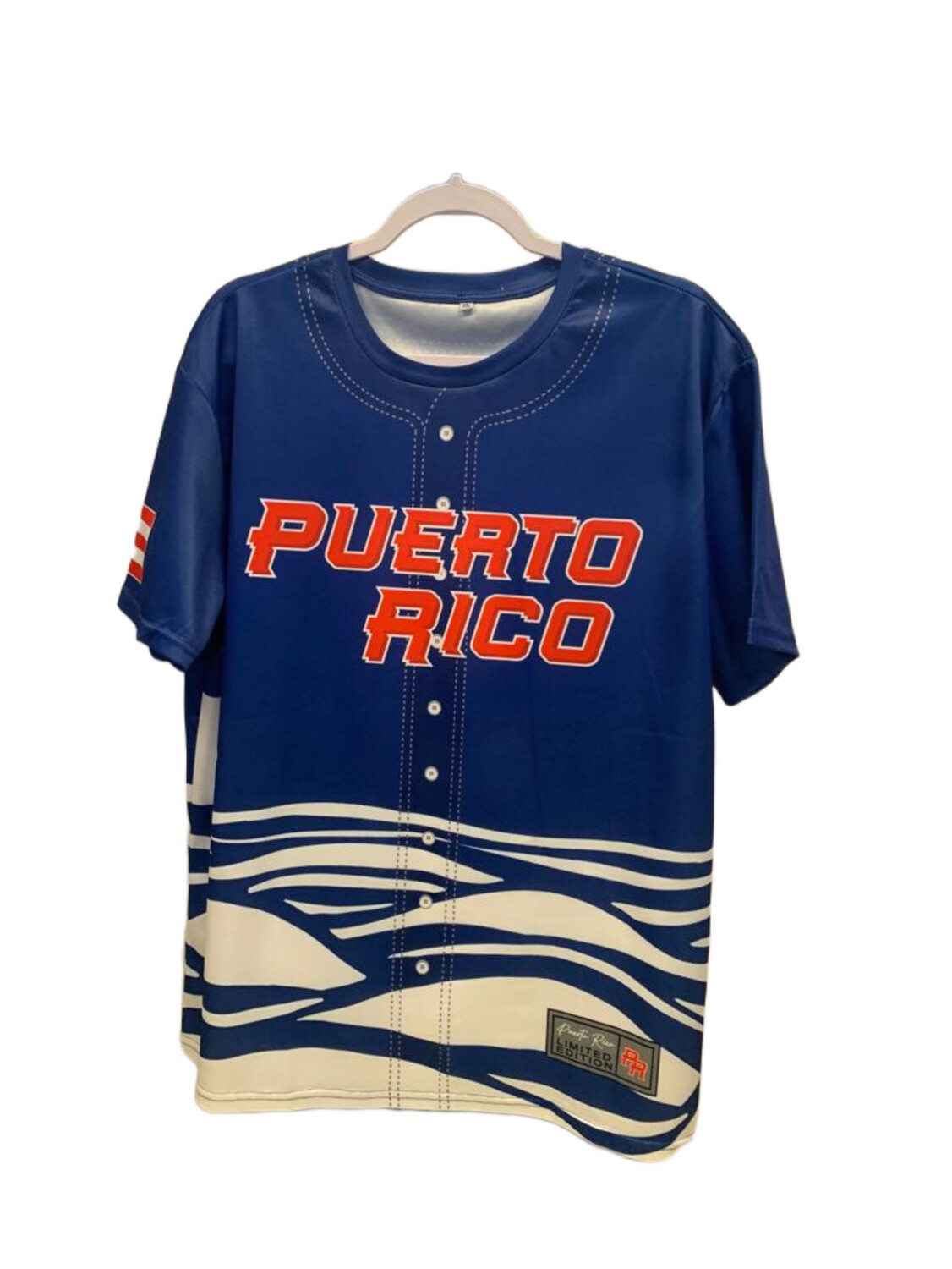 Camisa Puerto Rico Estilo Tshirt Clásico Baseball 2023 ( Lindor Color azul)