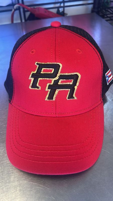 Gorra PR ( Roja Y Negra)