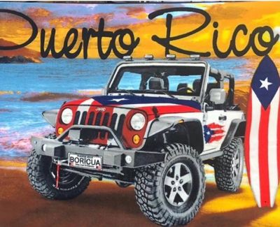 Toallas de Playa De Puerto Rico (Jeep, Instrumentos Y Volky)