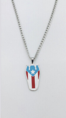 Cadena Y Charm Instrumento Conga PR ( Material Stainless Steel )