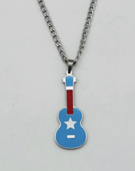 Cadena Y Charm Guitarra PR ( Material Stainless Steel )