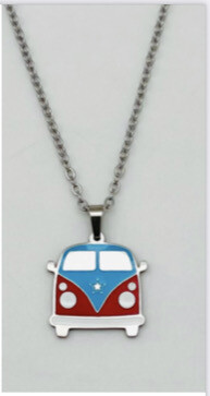 Cadena Y Charm Guagua Volkie PR ( Material Stainless Steel )