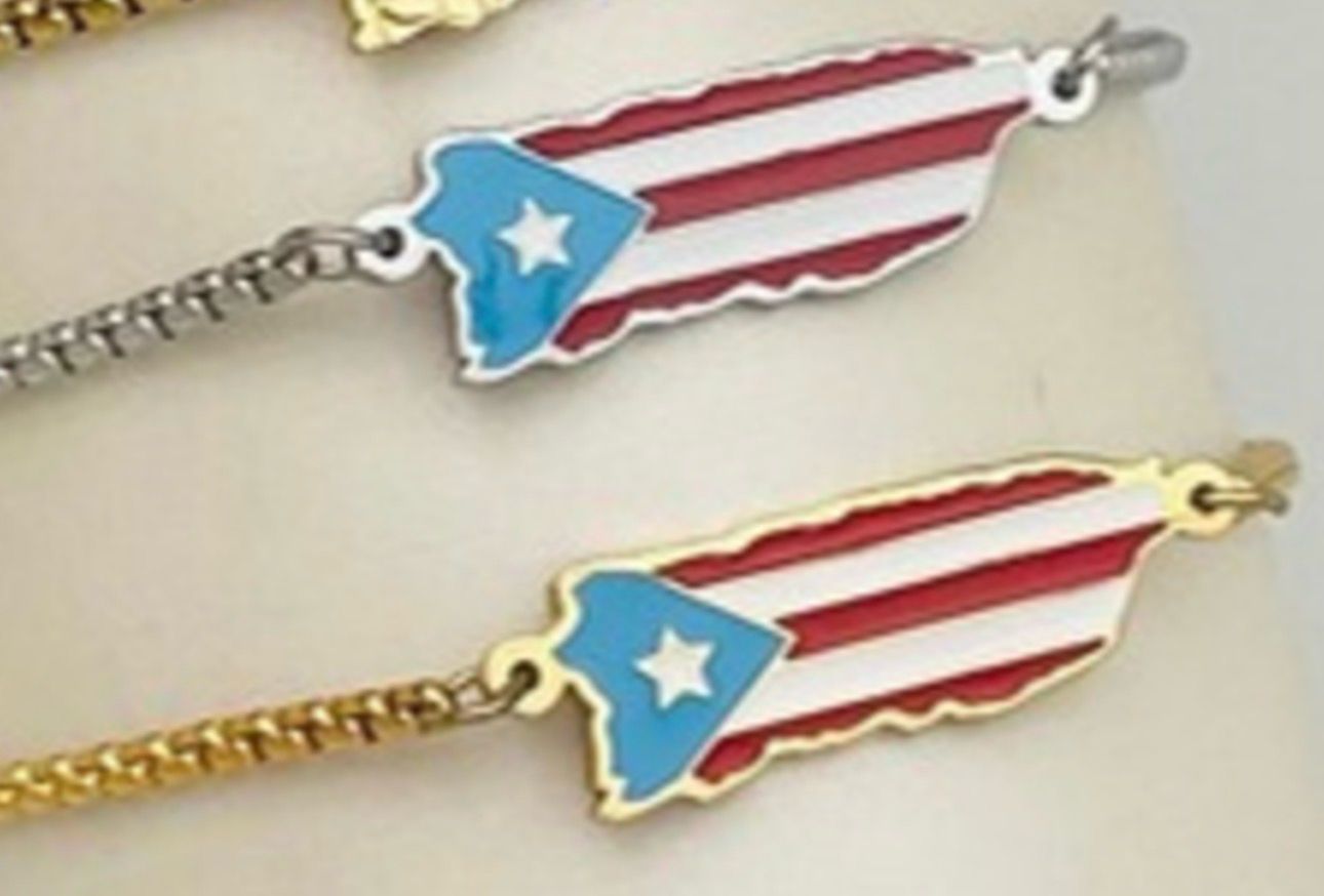 Pulcera de mano Mapa de PR En 4 Colores ( Ajustable )