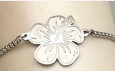 Pulcera De Mano Flor Maga de PR en 4 Colores ( Ajustable )