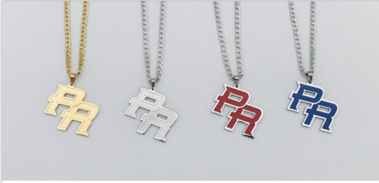 Cadena Y Charm PR Disponible en varios colores, dorado, plata, roja y azul. ( Material Stainless Steel )