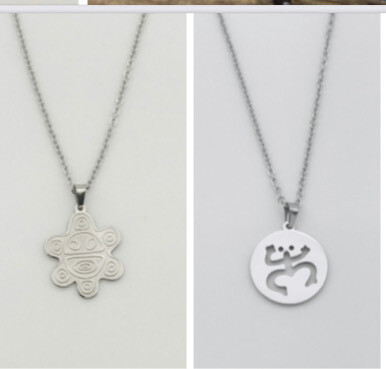 Cadena Símbolos Taínos ( Color Silver Y Color Dorado)
