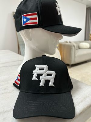 Gorra PR Negra Y Silver (Snap Back)