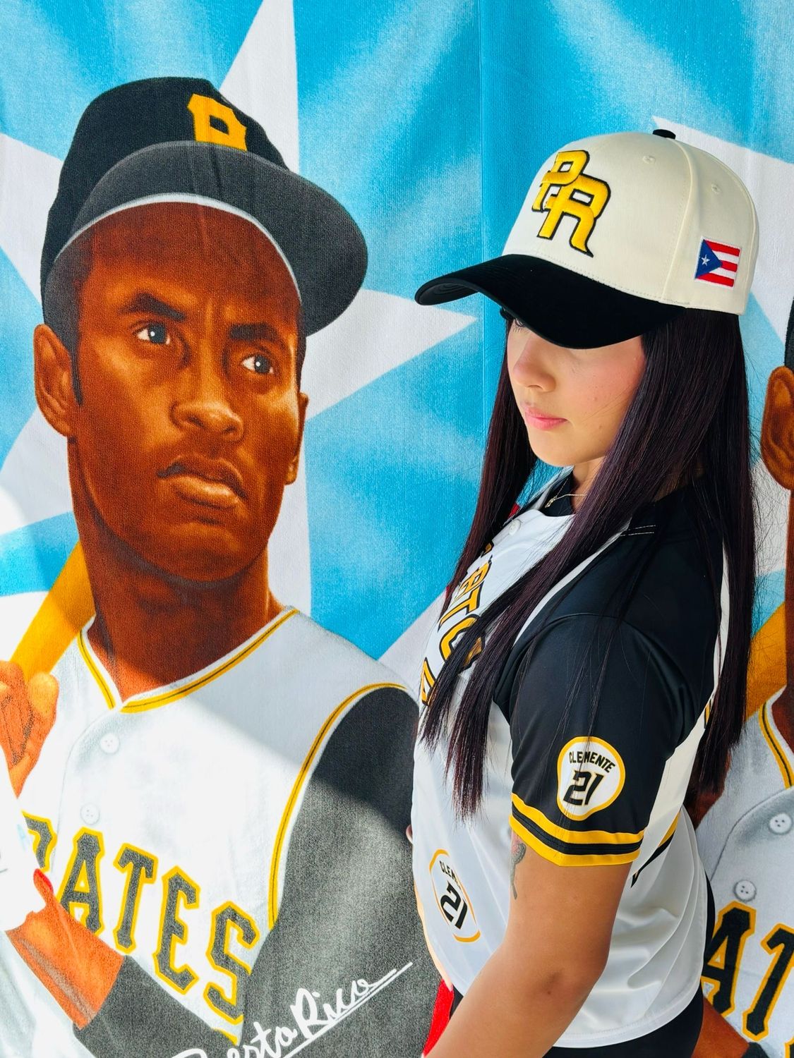 Gorra PR Amarilla, Crema Y Negra Ajustable