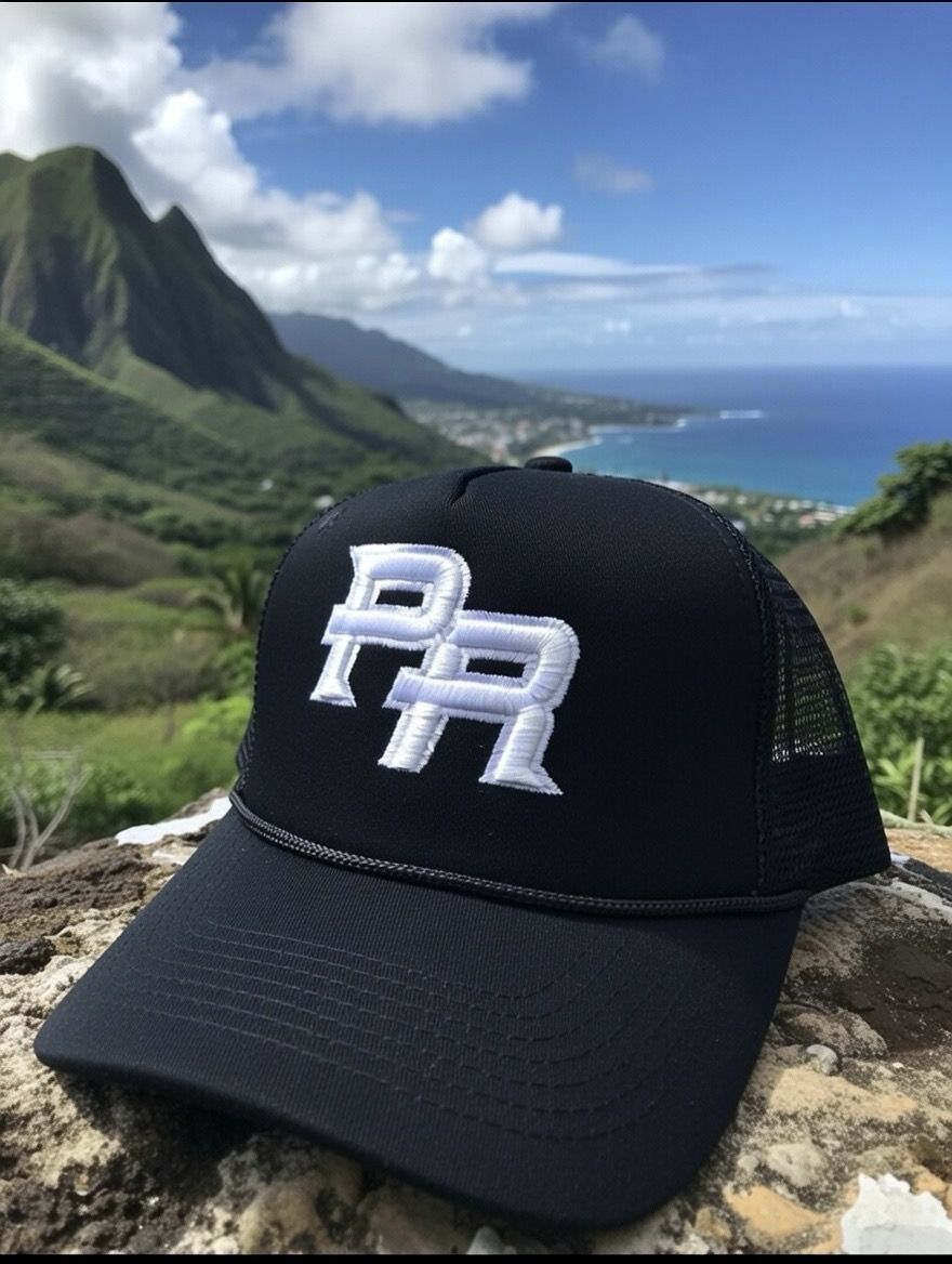 Gorra PR Silver Y Negra ( Trucker cap)