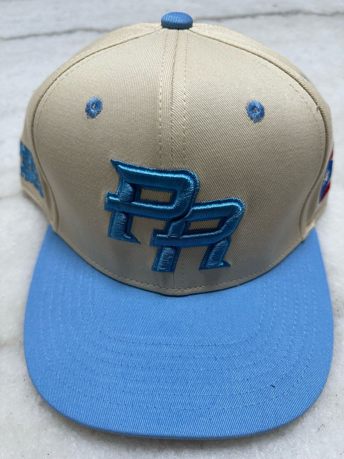 Gorra PR Azul Claro Y Crema ( Ajustable)