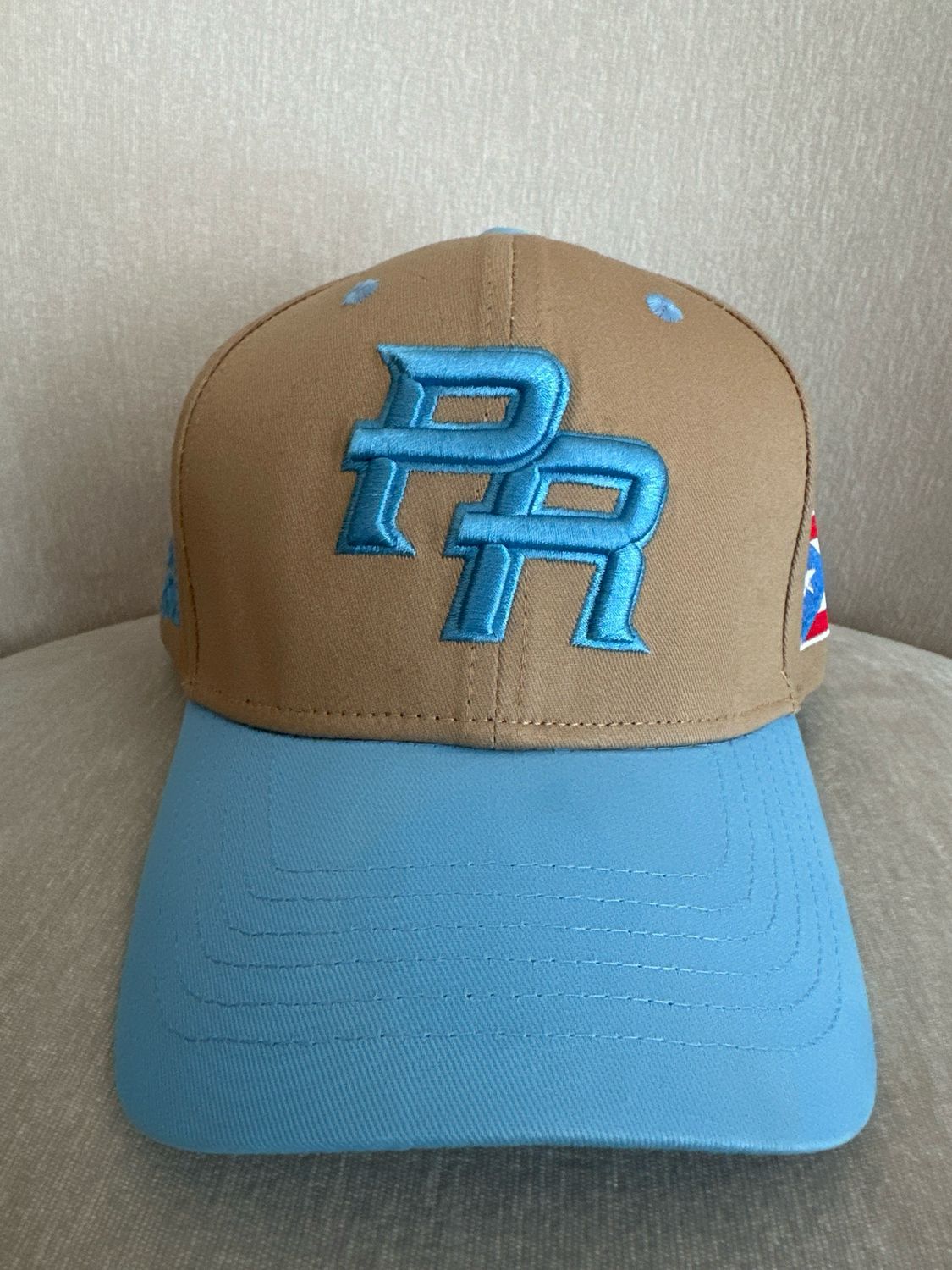 Gorra PR Azul Claro Y Khaki ( Ajustable)