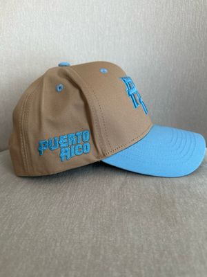 Gorra PR Azul Claro Y Khaki ( Ajustable)