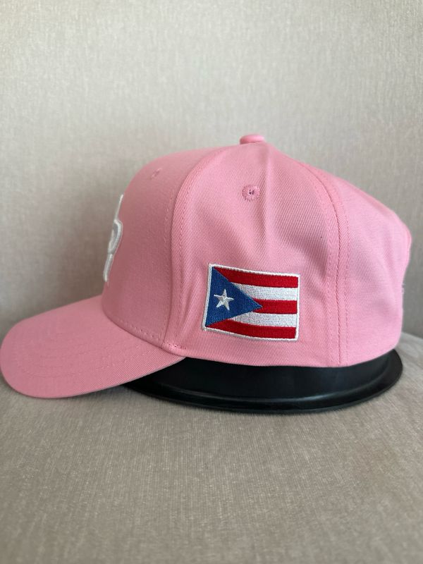 Gorra PR Blanco Y Rosa ( Ajustable )