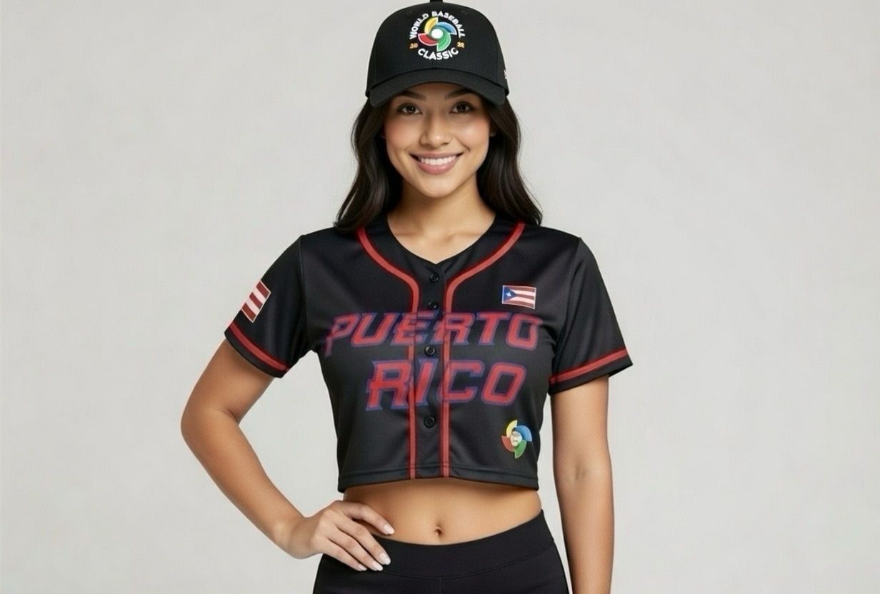 Camisa Jersey PR Crock Top ( Negra Y Roja)