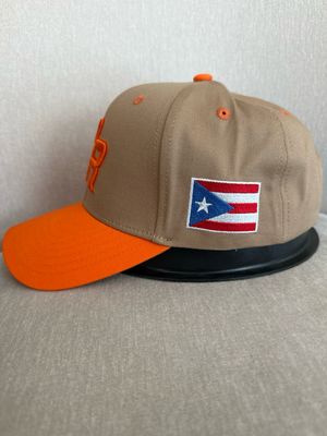 Gorra PR Anaranjado Y Khaki ( Ajustable)