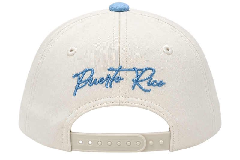 Gorra PR Azul Claro Y Crema Claro (ajustable)