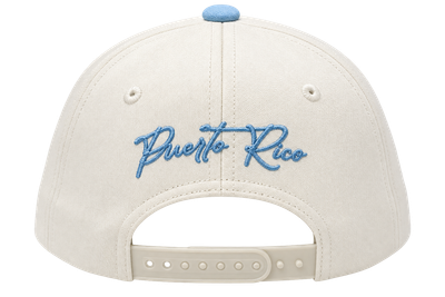 Gorra PR Azul Claro Y Crema Claro (ajustable)