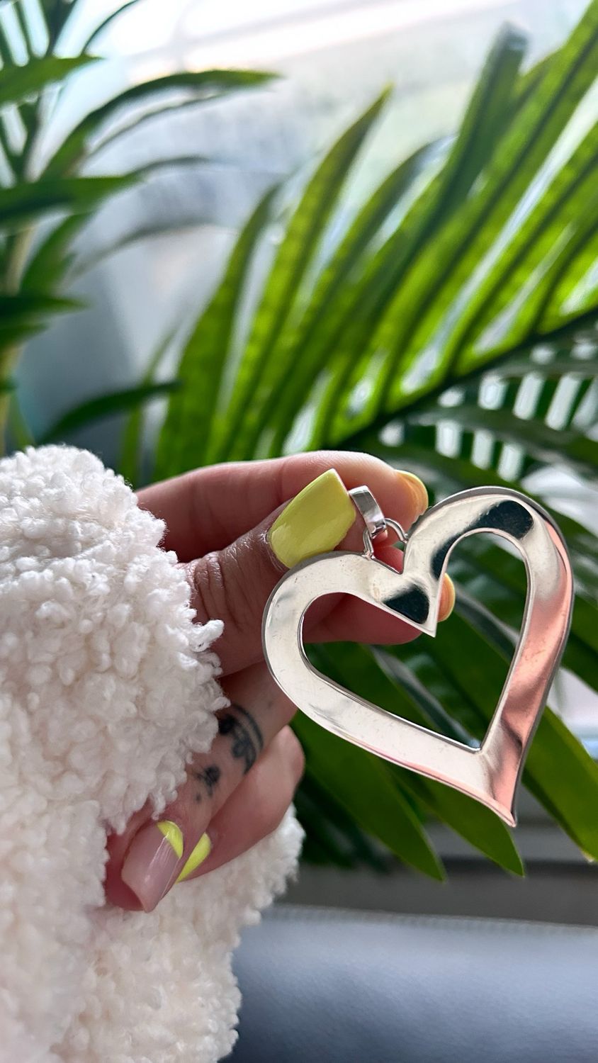 Corazón calado Maxi  *PLATA925
