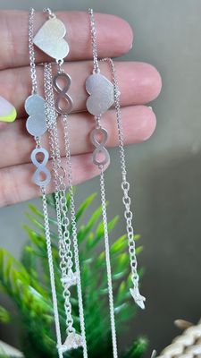 Tobillera Amor infinito  *PLATA925