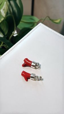 Coral natural  *PLATA925