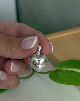 Relicario Corazón 15 mm *PLATA925*