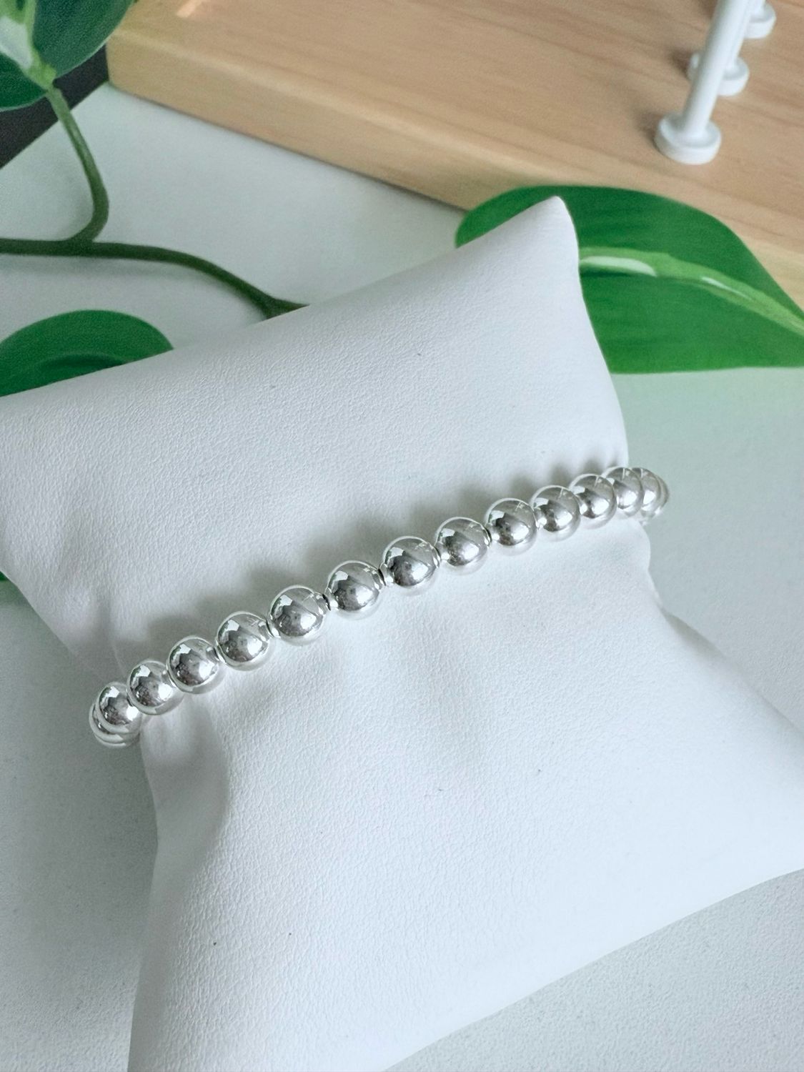 Pulsera bolitas 6mm *PLATA925* Italy