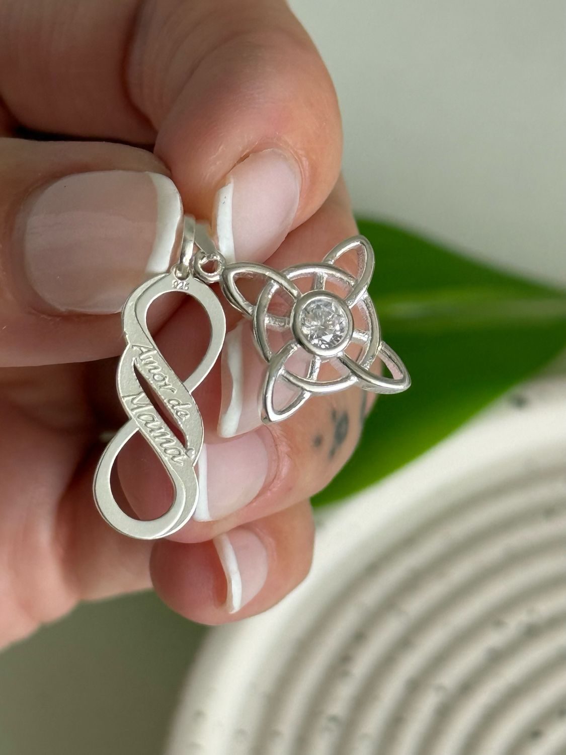 Infinito Amor por Mamá 20mm *PLATA925*