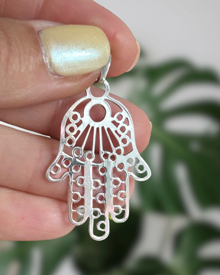 Mano de Hamsa (Fátima) 3,5 cm  *PLATA925