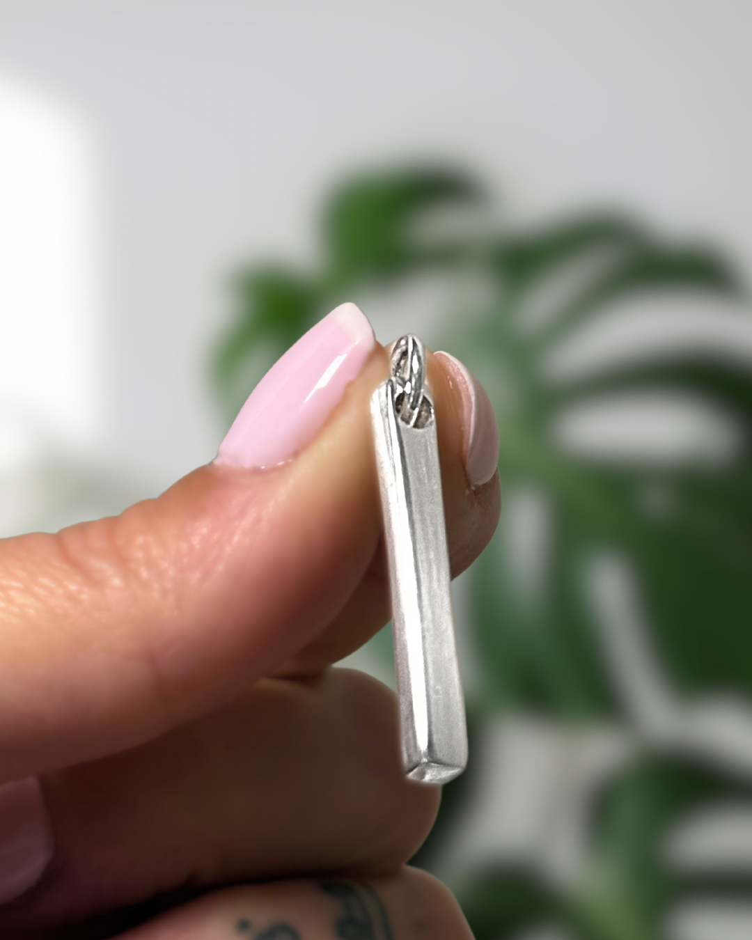 Barrita Maciza para personalizar 4 caras *PLATA925*