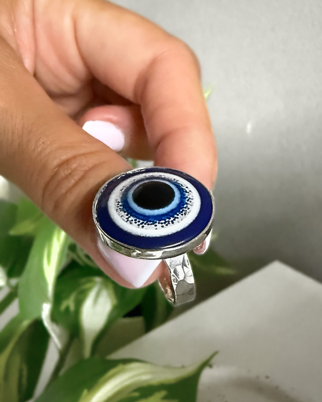 Anillo Moon Martellado  *PLATA925