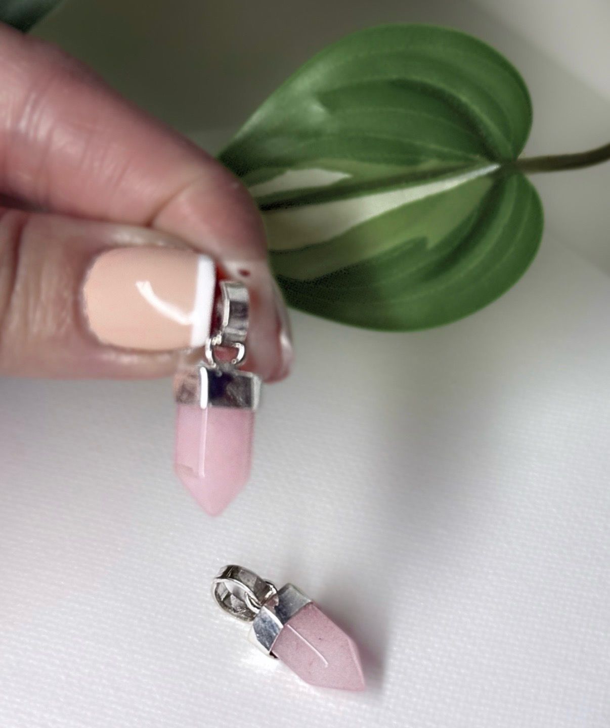 Cuarzo rosa  S *PLATA925*