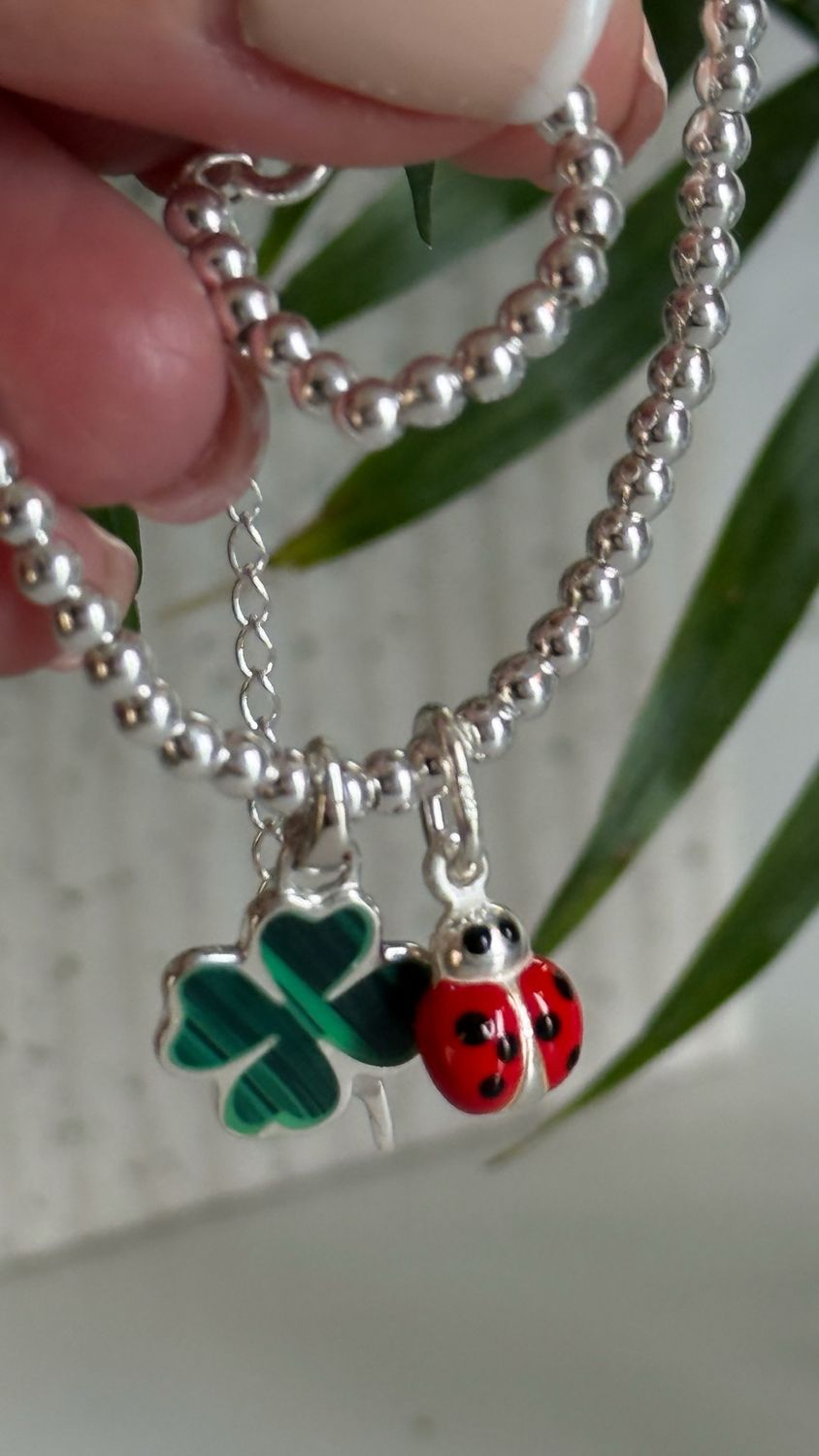 Pulsera de esferas 3mm *PLATA925*
