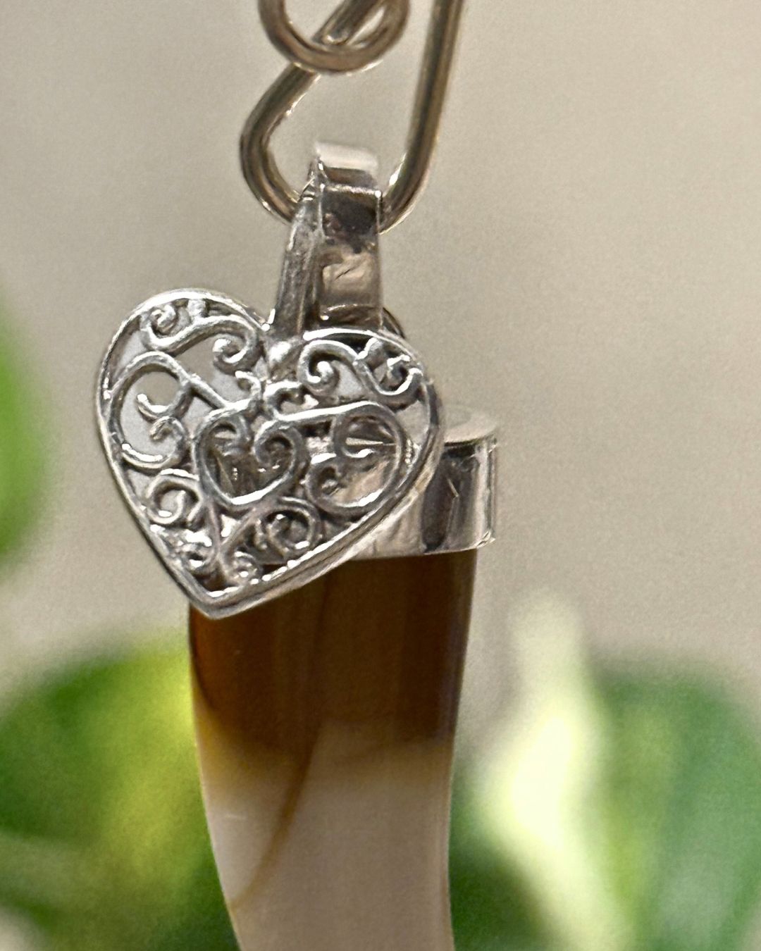 Corazón Arabescos (solo para choker) *PLATA925*