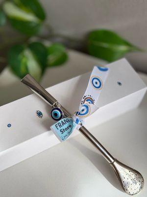 Bombilla ojito Protector 💫🧿 *ALPACA Y PLATA925*