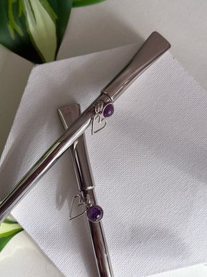 Bombilla Amatista 💜 ALPACA+PLATA925