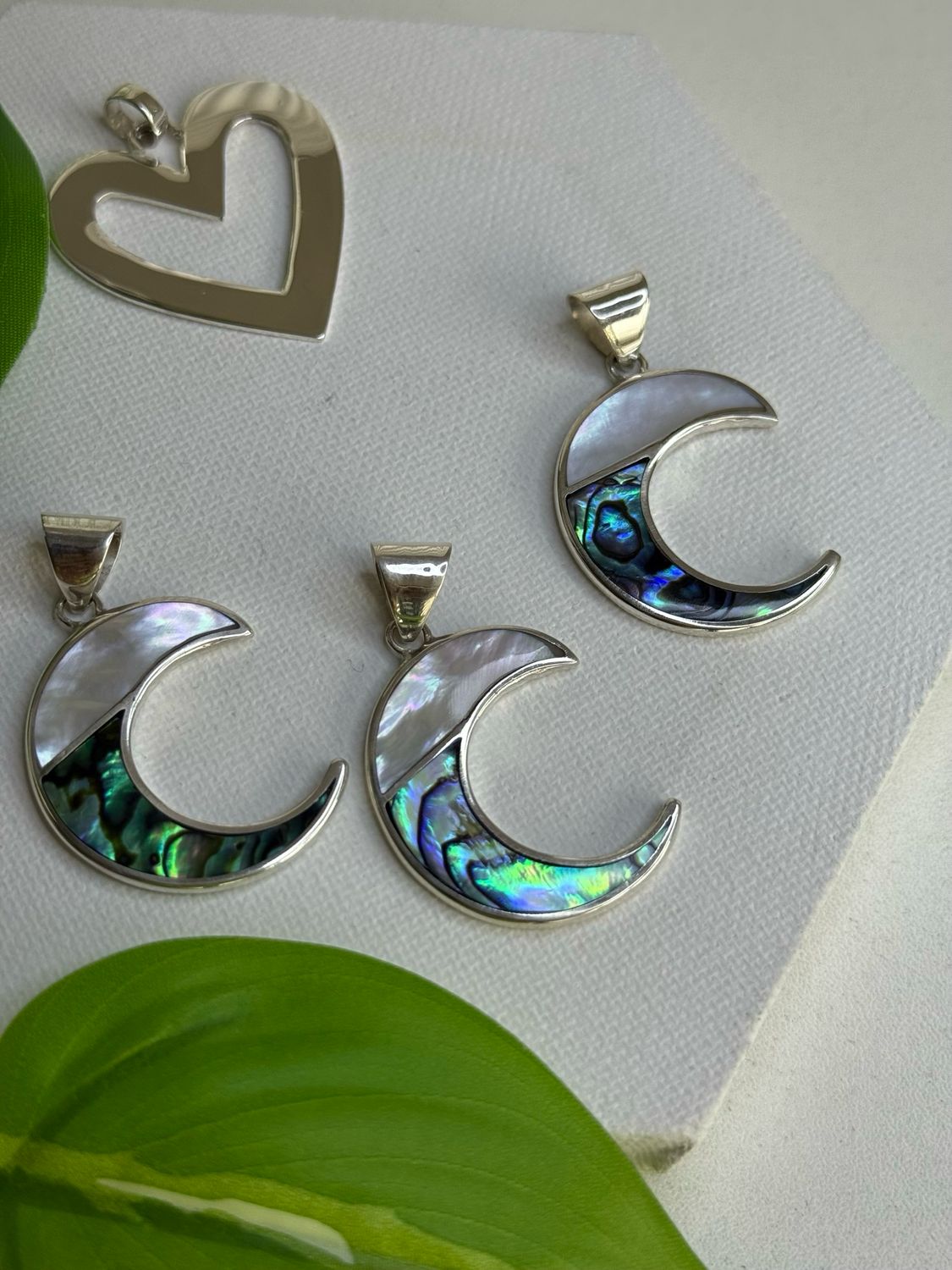 Luna NÁCAR/AVALÓN *PLATA925* Reversible