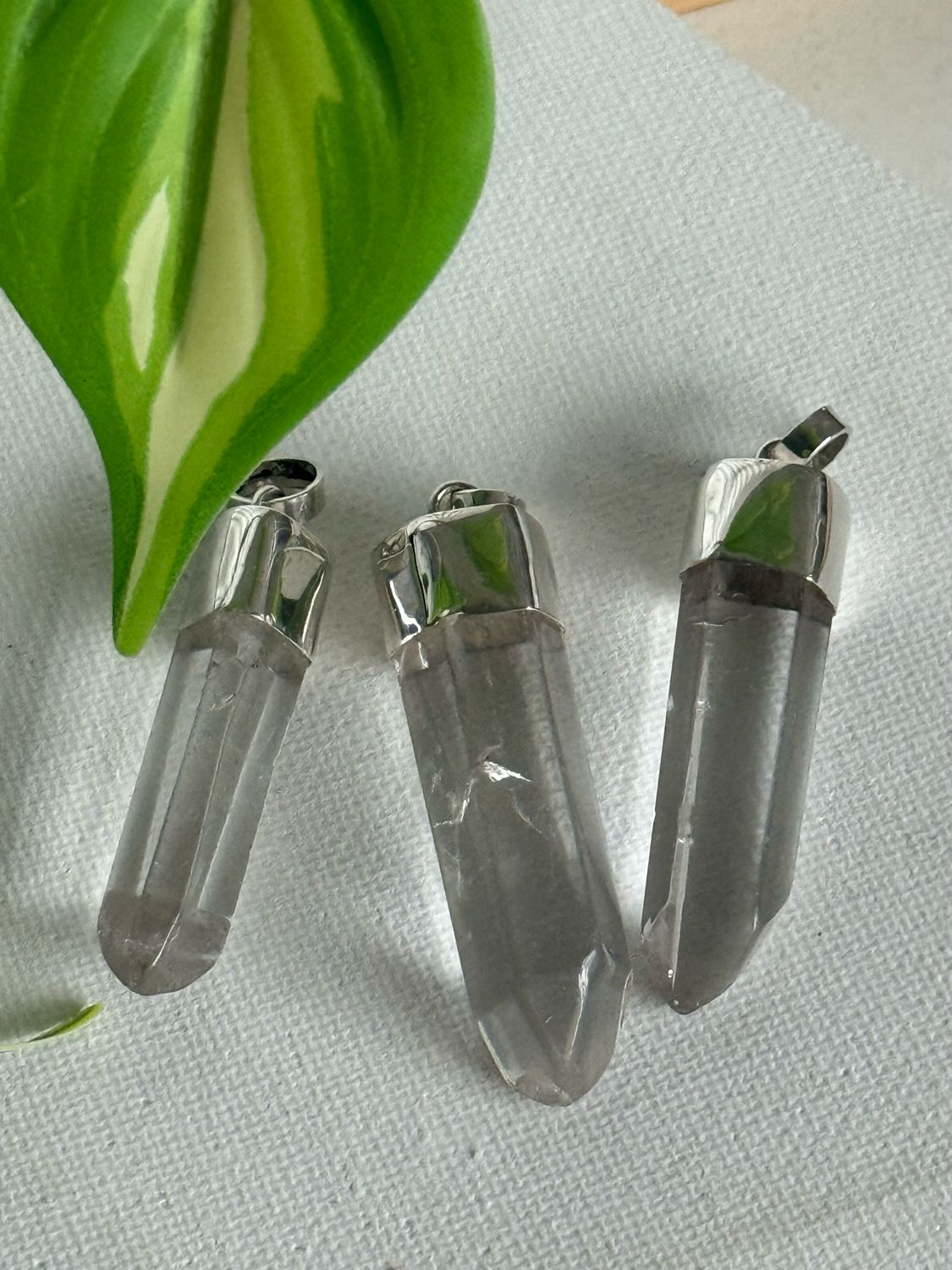 PUNTAS DE CUARZO CRISTAL XL *PLATA925*