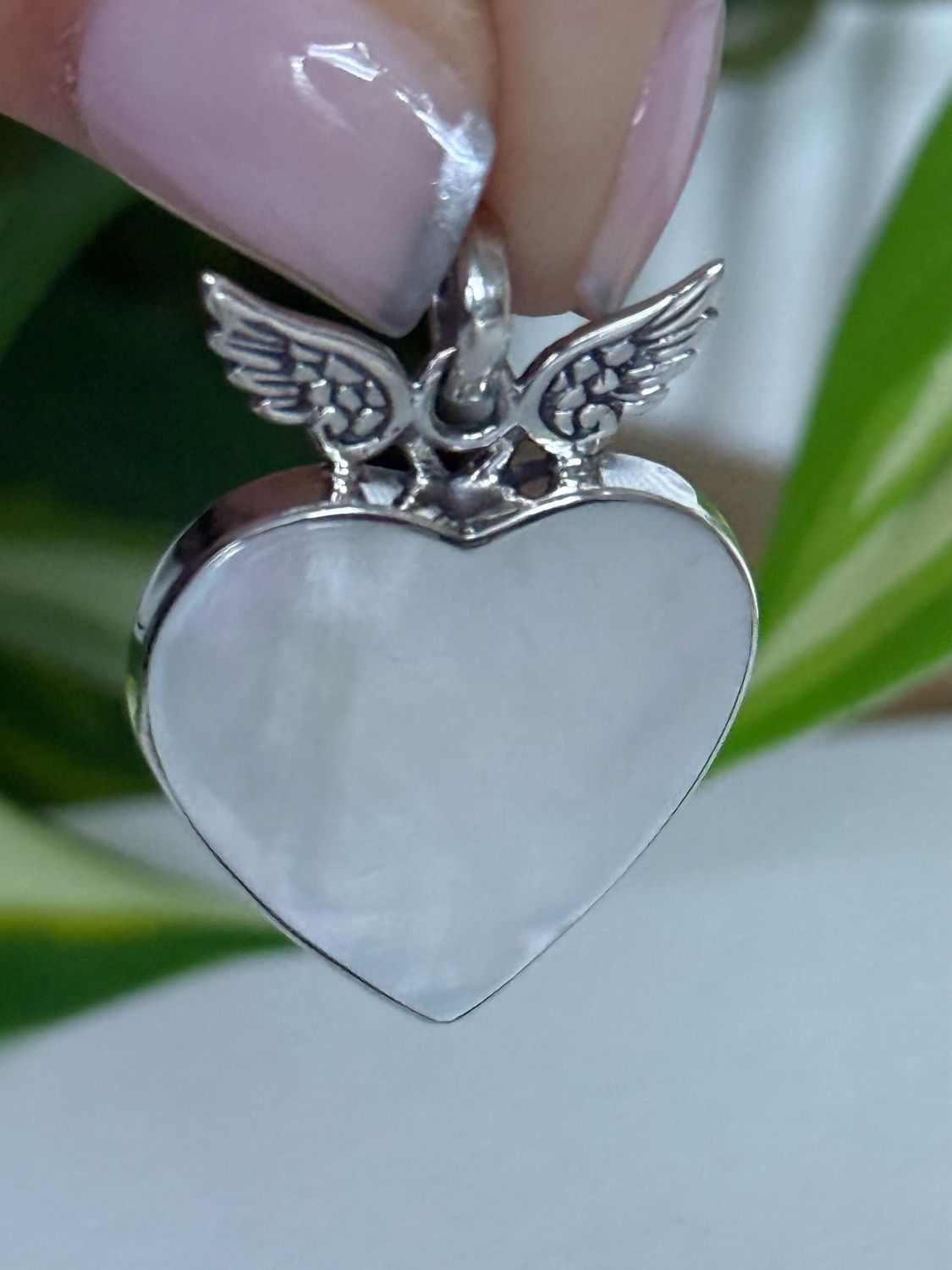 Corazón NÁCAR XL *PLATA925* 3 cm