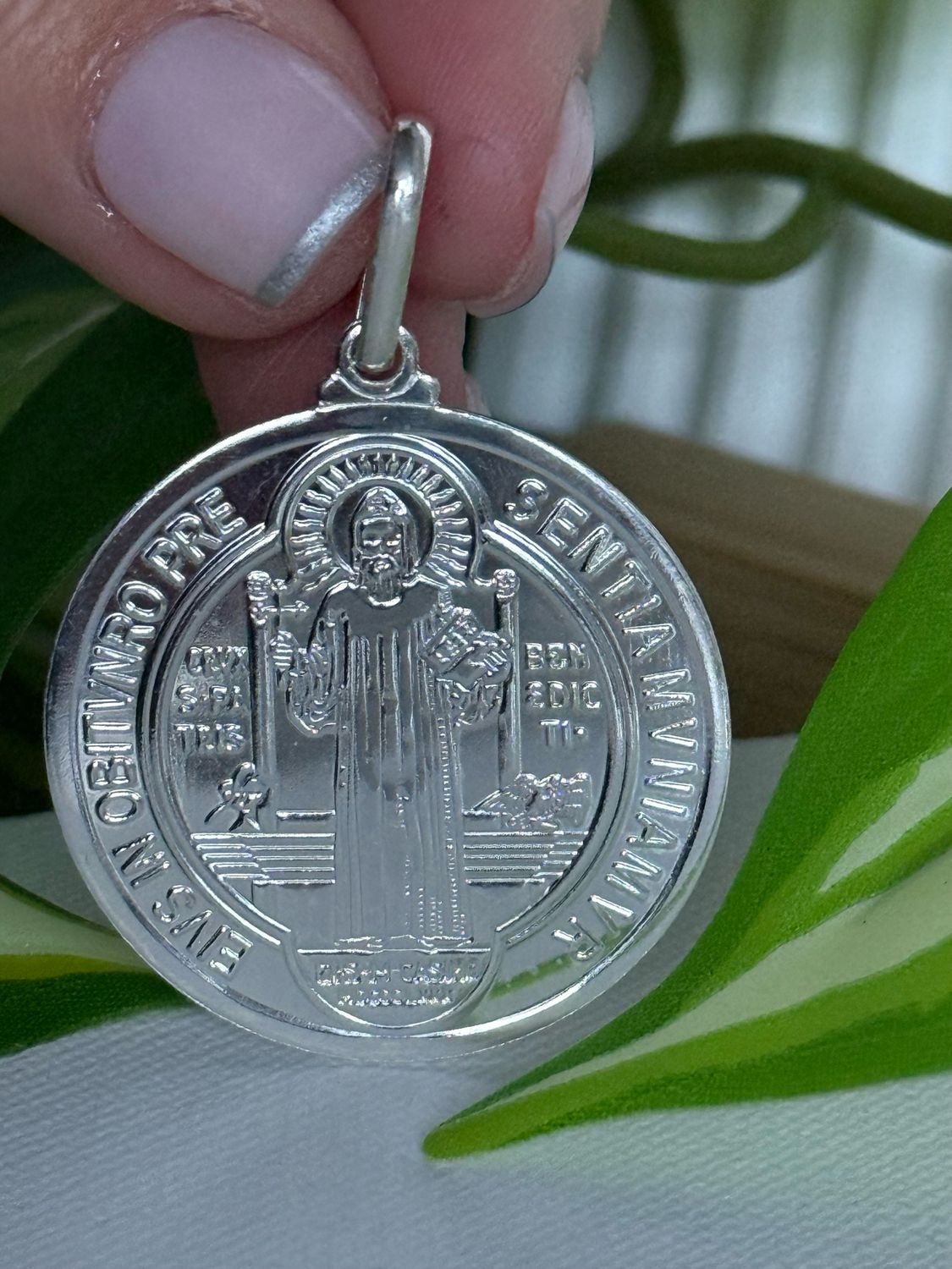 Medallón XL SAN BENITO 3,5 diámetro *PLATA925*