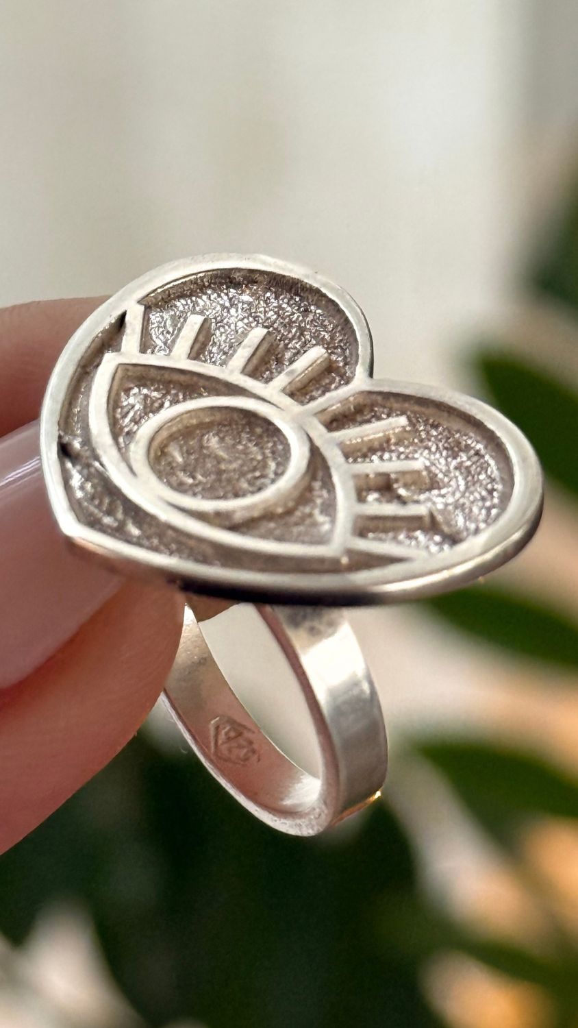 Anillo INTUICION Large 2,5 cm  *PLATA925* Regulable