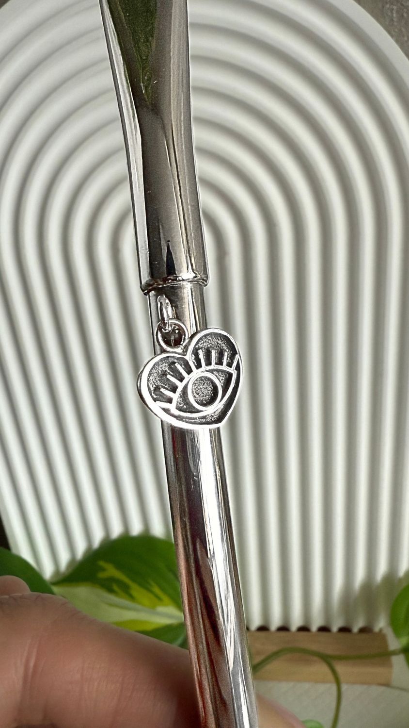 Bombi Cuore con ojito *ALPACA+PLATA925*