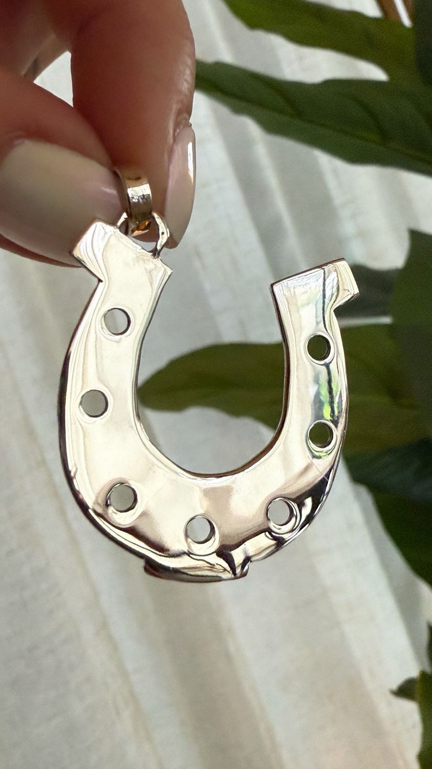 Herradura XL Nueva Versión *PLATA925* 4CM